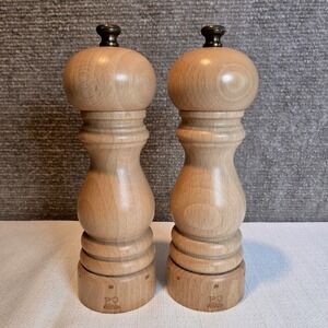 Peugeot Paris uSelect 7 Inch Natural Beech Wood Salt and Pepper Mill Set France